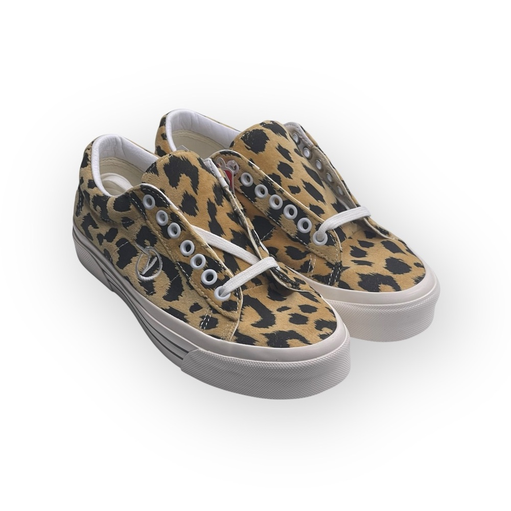 HTF: new Vans ✌︎︎ Flying V Logo DX Anaheim Factory Sneaker ✌︎︎ Leopard Print - Picture 11 of 16
